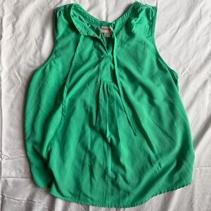 Merona Vibrant Green Sleeveless Blouse